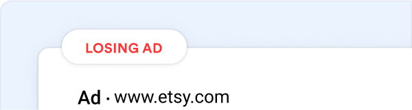 Etsy Losing Ad